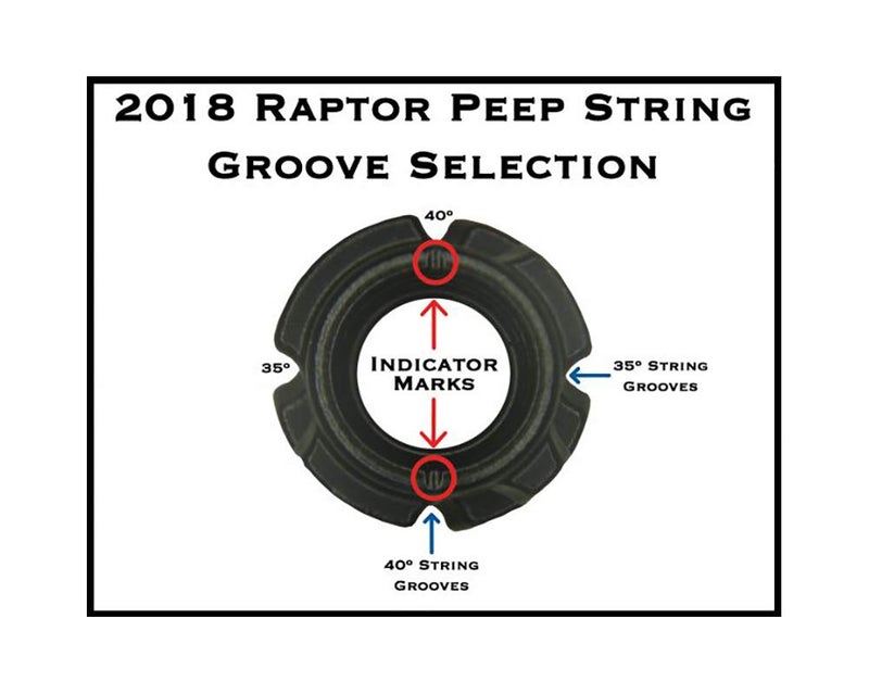 Hamskea Archery Solutions Raptor Peep1/4 in., Black, (PEEP00) - Image 3